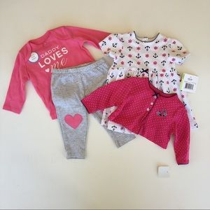 NWT 3 month pink Lot